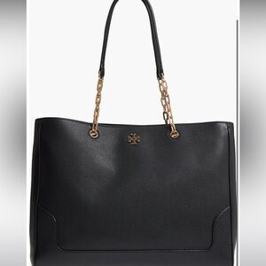 NWOT Tory Burch Marsden Pebbled Black Leather Tote